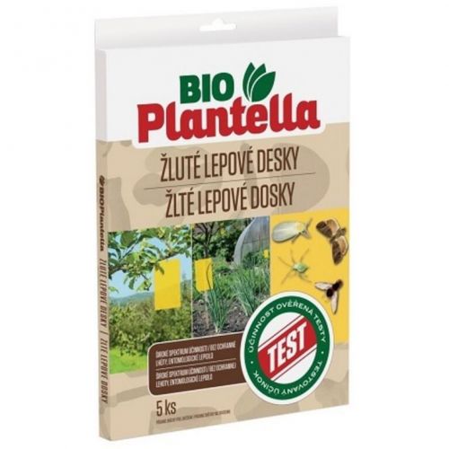 Lepidlo dosky na hmyz 5ks žlté Bio Plantella  KLC