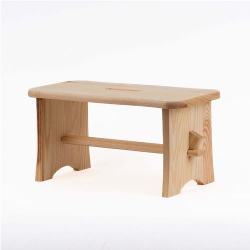 Stolček drevený obdĺžnik 39x19x20cm nízky