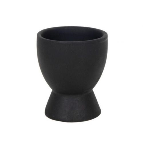 Stojan na vajíčko čierny, 1ks, porcelán