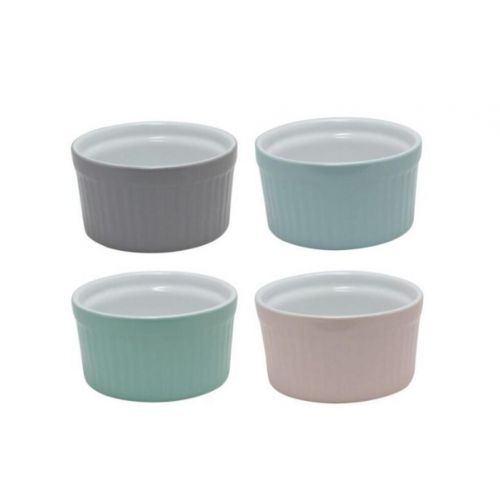 Miska porcelánová na creme brulle, 8,5 cm, 1ks, pastelové farby