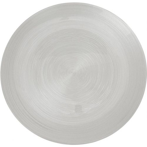 Tanier plytký,  28cm, sklo, biely