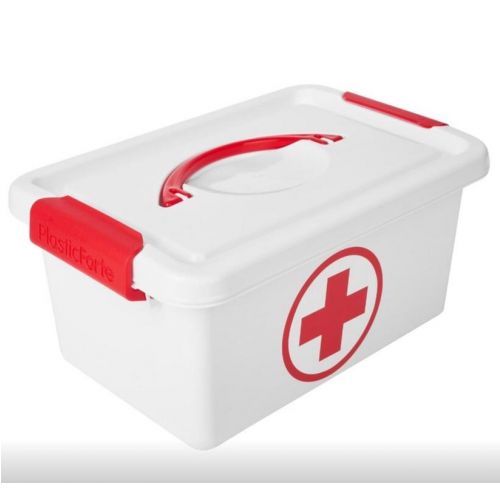 Box plastový, lekárnička, 4L 29x18x13cm PRVÁ POMOC