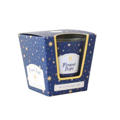Sviečka vonná, WHITE PINE AND MINT, 120g, v skle, biela, borovica a mäta