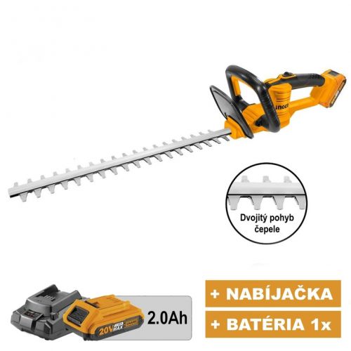 Nožnice na živý plot CHTLI20018 INGCO AKU 20V KIT P20S KLC