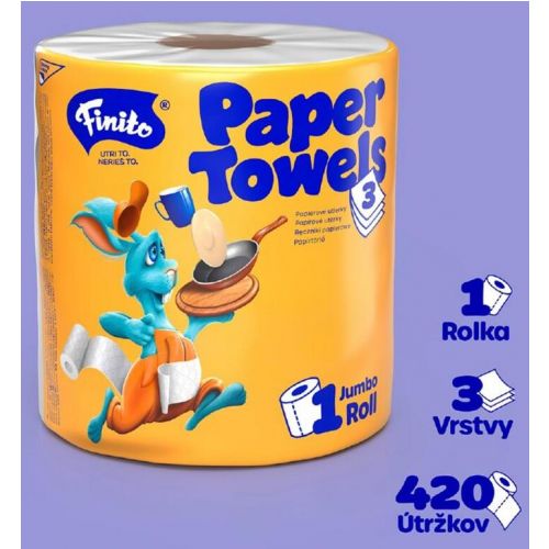 Utierka papierová v rolke 19cm/80m, 3-vrstvová single