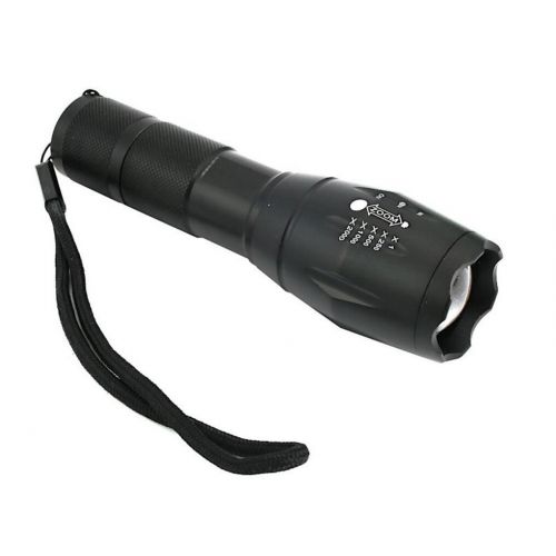 Baterka vodotesná kovová T6 zoom - lampa