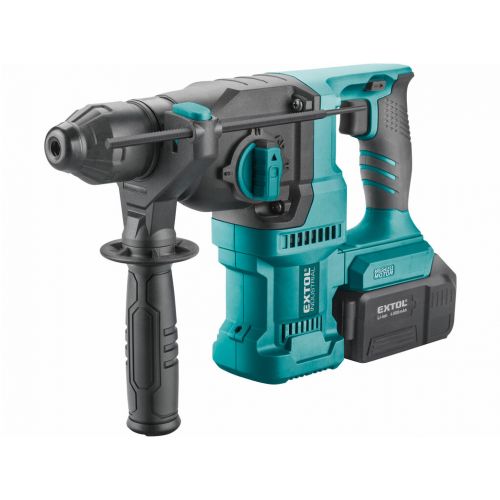 Kladivo vŕtacie AKU Share20V, bezuhlíkový motor, 1x 4Ah Li-ion, 2,4A nabíjačka, SDS+, 2,6J