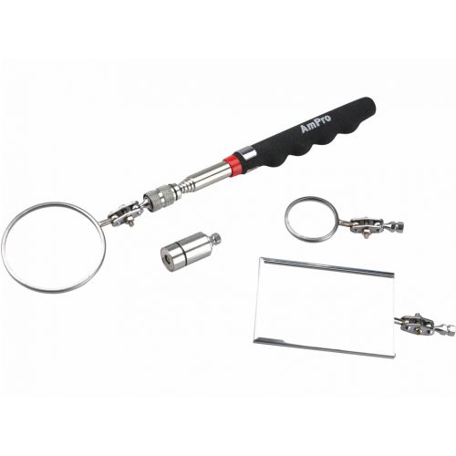 Zrkadlá inšpekčné 5ks, rukoväť 170-770mm,3xzrkadlo,magnet s LED