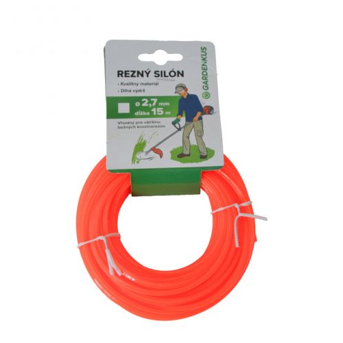 Silón rezný ŠTVOREC 2,7 mm/15 m GARDENKUS KLC