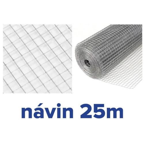 Pletivo štvorhranné pozinkované 25x25/1.4x1000x25m zvárané GARDENKUS
