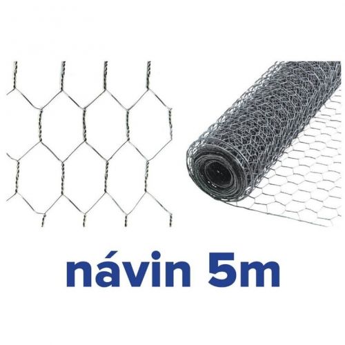 Pletivo chovateľské šesťhranné HEX 25/0,8x1000 mm 5m ZN GARDENKUS zajačie