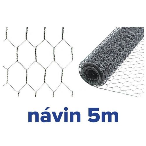Pletivo chovateľské šesťhranné HEX 20/0,7x500 mm 5m ZN GARDENKUS zajačie