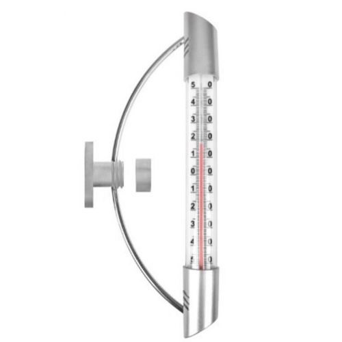 Teplomer vonkajší okenný strieborný 23cm