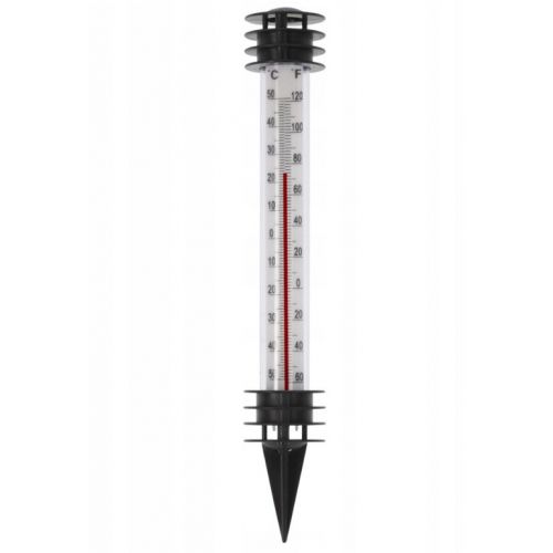 Teplomer vonkajší záhradný biely 23 cm, zapichovací
