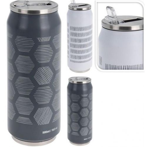 Termoska v tvare plechovky, 0,5 l, dvojitá stena, fľaša