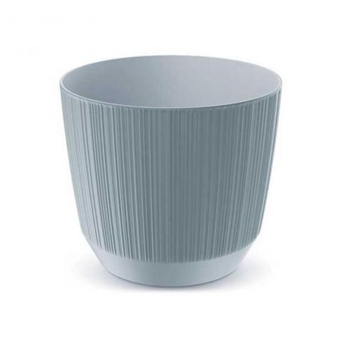 Kvetináč plastový priemer 195 mm RYFO sivý výška170 mm