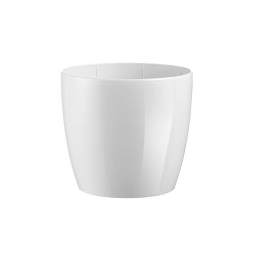 Kvetináč plastový priemer 150 mm MADEIRA biely výška 140 mm