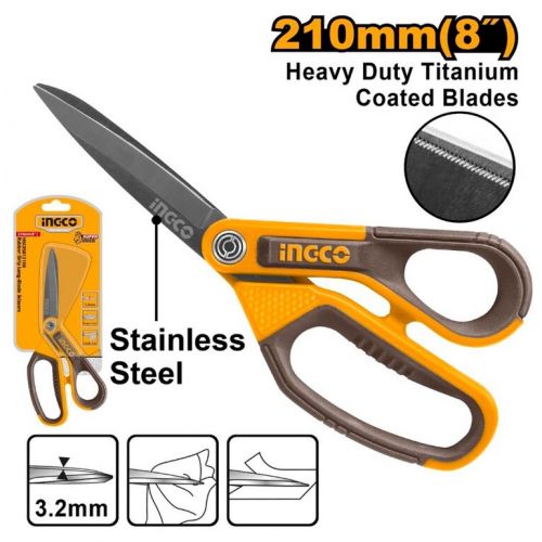 Nožnice pre domácnosť univerzálneTITANIUM 210 mm INGCO KLC