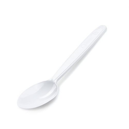 Lyžica (PP) na viacnásobné použitie, biela, 18,5cm, 50ks