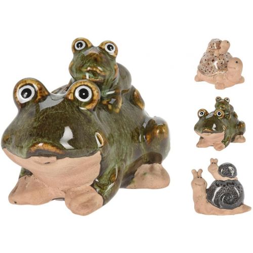 Postavička zvieratko 10x6,6x11 porcelán mix žaba ,slimák,korytnačka