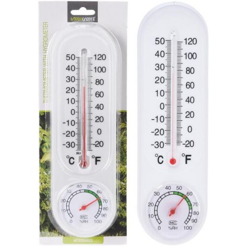 Teplomer s vlhkomerom 22,2x6x1,7 cm plast