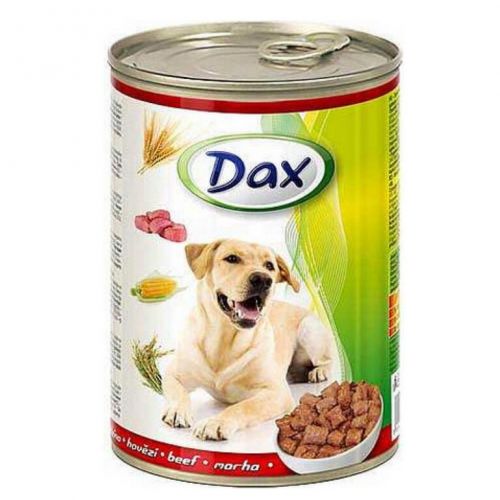Krmivo konzerva DAX pes hovädzie 1,24kg