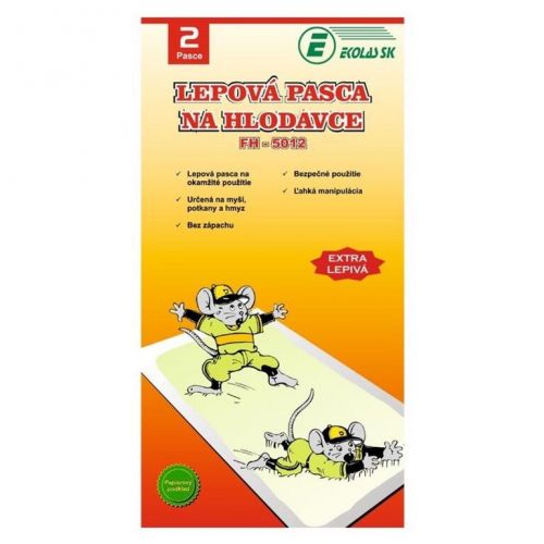 Lepidlo dosky, pasca na myši a potkany 2ks/bal EKOLAS