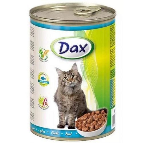 Konzerva, krmivo pre mačky DAX 415g, rybacia