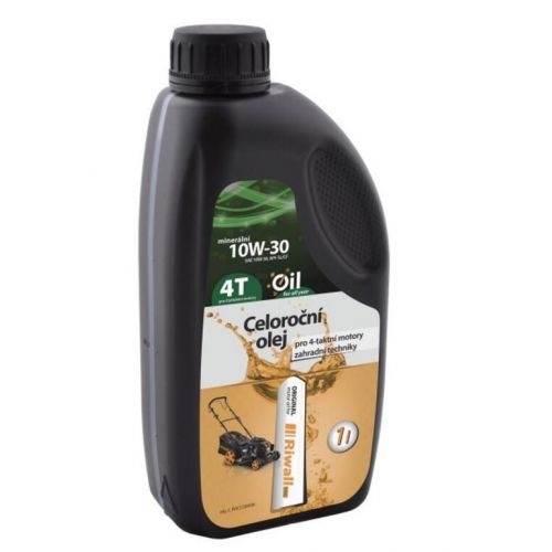 Olej celoročný pre 4-taktný motor RIWAL 1l SAE 10W-30