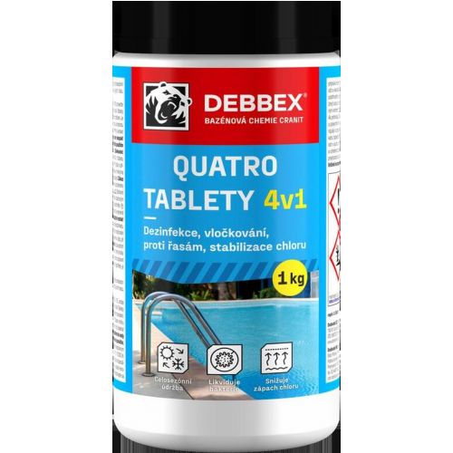 Chémia bazénová Cranit Quatro tablety 1kg