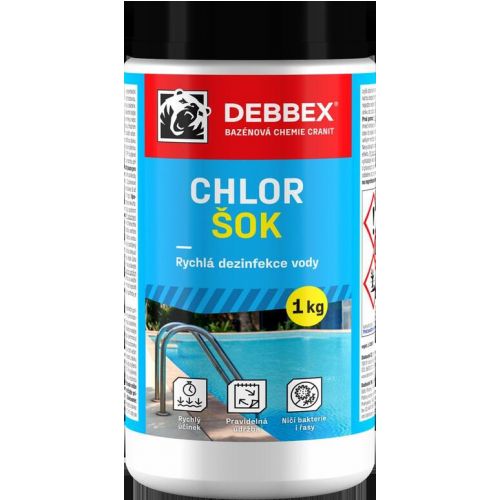 Chémia bazénová Cranit Chlor šok 1kg