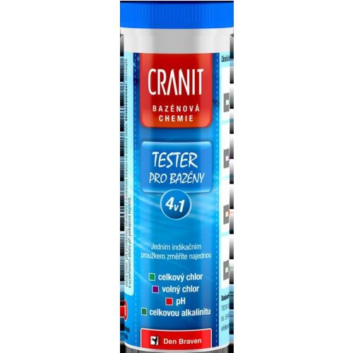 Tester pre bazény Cranit 4 v 1, 10 kusov KLC