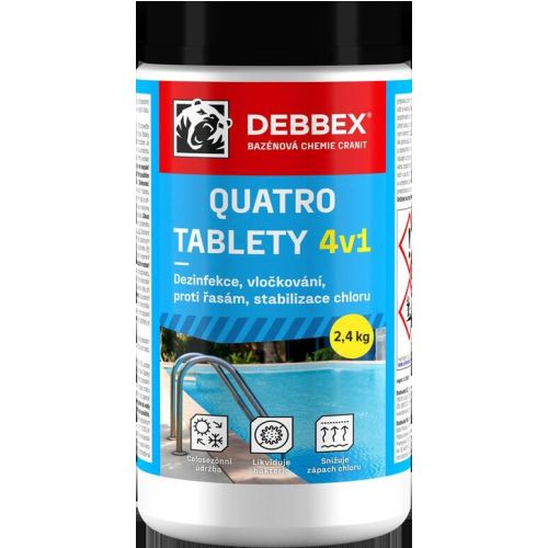 Chémia bazénová, Cranit Quatro, tablety 2,4kg