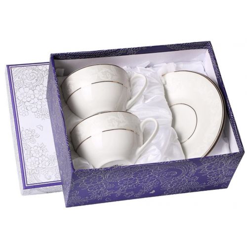 Šálka s podšálkou 250 ml 2+2 sada SATIN