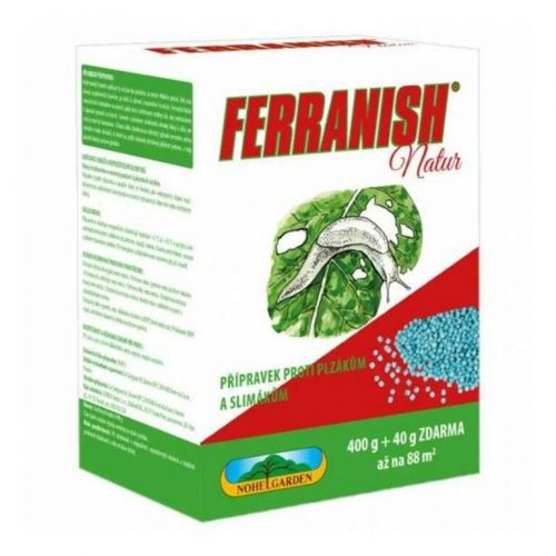 Prostriedok proti slimákom Ferranish, 400g + 40g zdarma, zdravá záhrada