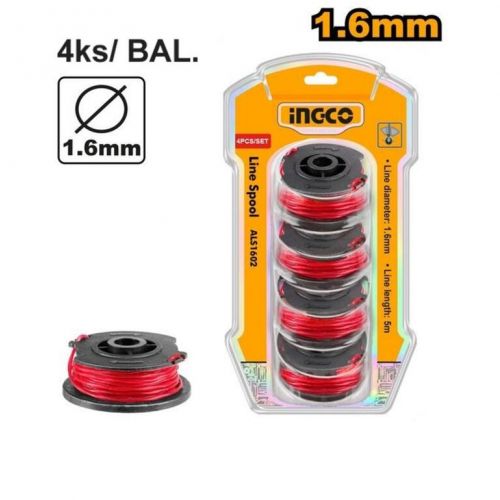 ND Cievka so silónom rezným 1.6mm 4ks, pre CGTLI20018 INGCO