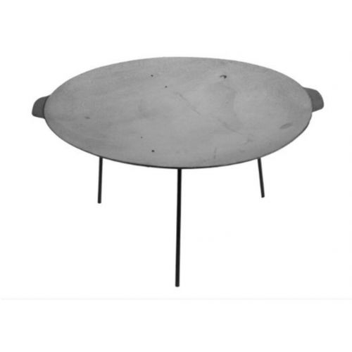 Platňa grilovacia liatinová okrúhla, priemer 45cm, s nožičkami