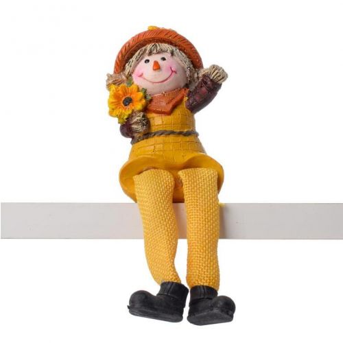 Postavička strašiak 6,5x5x9cm poly žltý