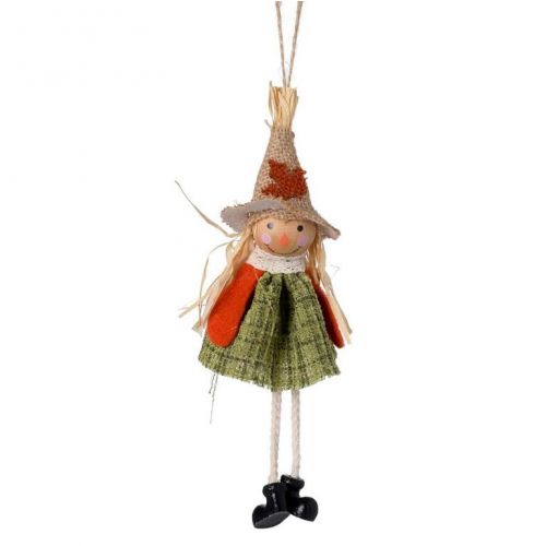 Ozdoba závesná strašiak 17x7x3,5cm poly
