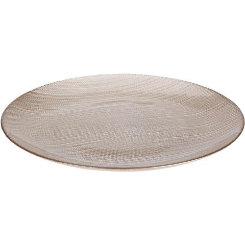 Tanier plytký 28 cm sklo šampaň