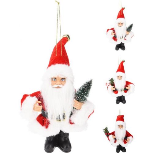 Ozdoba závesná Santa 13 cm mix