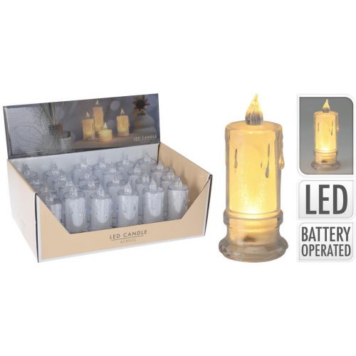 Sviečka LED 4,7x11 cm baterky