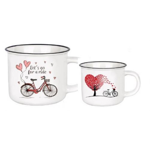 Hrnček 350ml BIKE LOVE, mix