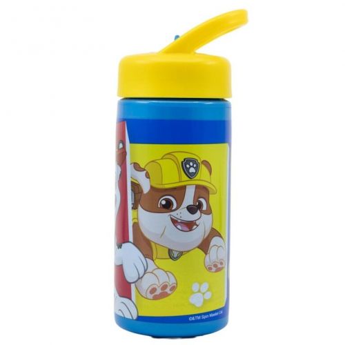 Fľaša športová, detská, plastová, 410ml - tlapková patrola, chlapčenská