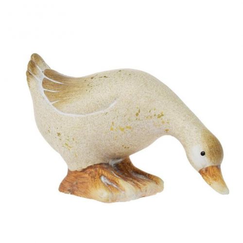 Postavička kačka 14,1x6,3x8,3cm keramika biela