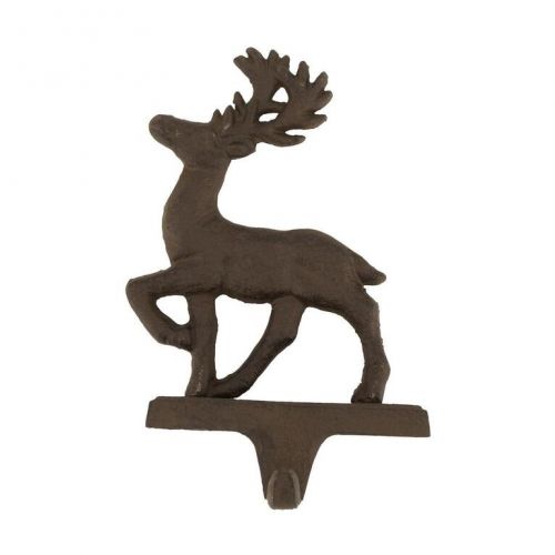 Vešiak 1-háčik jeleň 13,5x11,5x20,2cm liatina hnedá