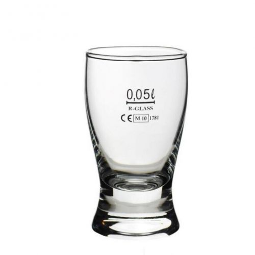 Pohár sklo s ciachom, 0,05L, GENTLEMAN