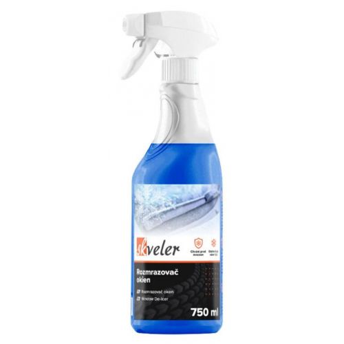 Rozmrazovač na sklo auta, SKVELER, 750ml, rozprašovač