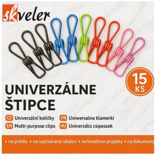 Štipec univerzálny pevný SKVELER, balenie 15ks