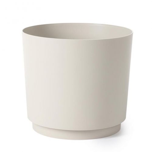 Kvetináč plastový, priemer 125mm, Aura, béžový, výška 113mm